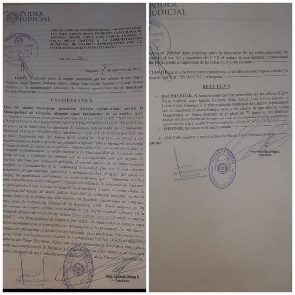 Juez emplaza a intendente de Caapucú para que informe sobre su gestión - Nacionales - ABC Color