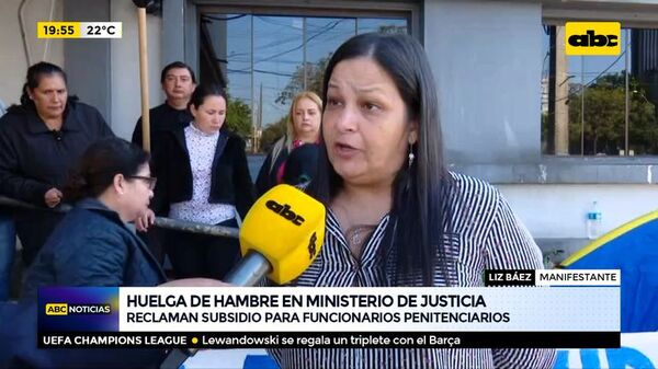 Huelga de hambre en Ministerio de Justicia - ABC Noticias - ABC Color
