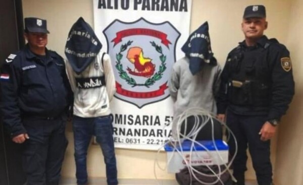 Fiscal pide cárcel para dos presuntos ladrones por hurto de batería