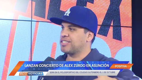 Lanzamiento del concierto de Alex Zurdo en Asunción.