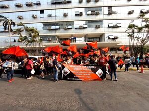 Docentes protestan exigiendo mejor asistencia y renuncia de autoridades de IPS - Nacionales - ABC Color