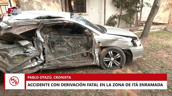 Delincuentes chocaron mientras huían: Uno murió, otro fue detenido y un tercero escapó - Megacadena — Últimas Noticias de Paraguay