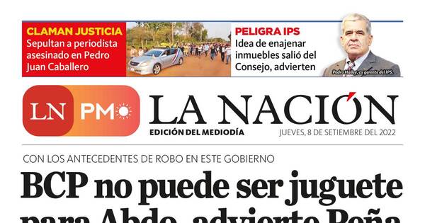 La Nación / LN PM: edición mediodía del 8 de septiembre