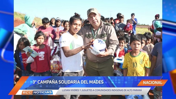 Tercera Campaña Solidaria del MADES lleva víveres y juguetes a Comunidades Indígenas.