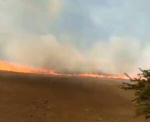 Crónica / [VIDEO] Impresionantes imágenes en medio de las llamas en la ruta Luque-Samber