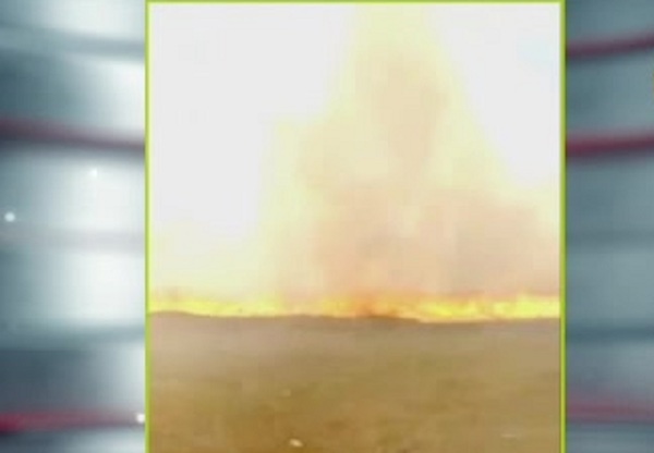 Se incendian pastizales en Ruta Luque - San Bernardino - C9N