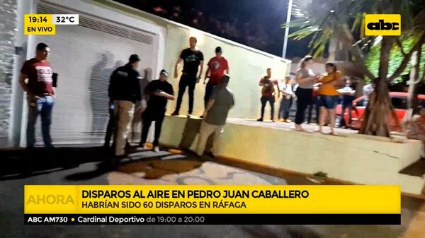 Tiros al aire en Pedro Juan Caballero - ABC Noticias - ABC Color