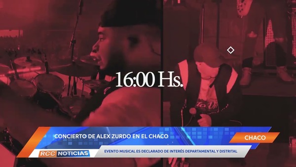 Concierto de Alex Zurdo es declarado de interés departamental y distrital en el Chaco.