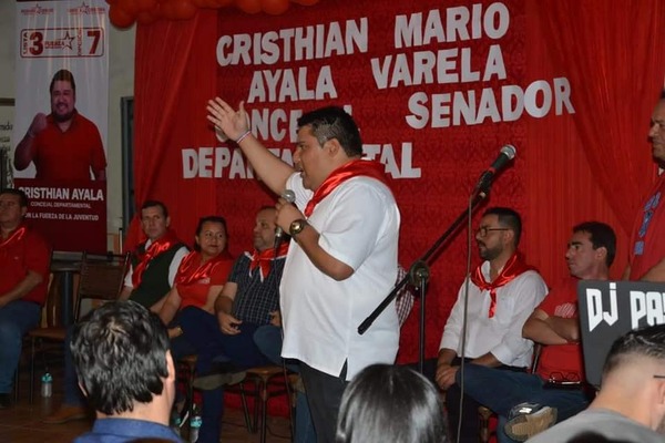 Cristhian Ayala es el candidato a concejal departamental con mayor intención de votos