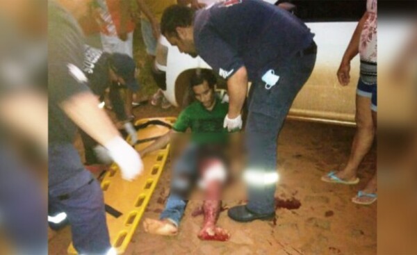 Ronda de tragos termina con un hombre macheteado