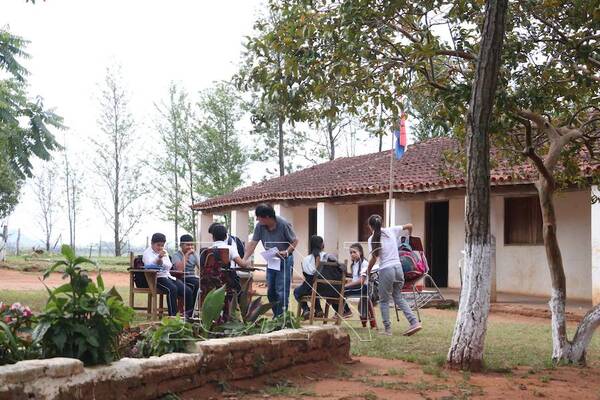 Diario HOY | Petta y Brunetti, responsables de que niños y niñas de Ybycuí terminen dando clases en carpas