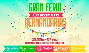 Realizan hoy “Gran Feria Costanera de Hernandarias” con productos de horticultura, comidas típicas, artesanías y música