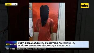 Capturan a supuesto ladrón que asaltaba con un cuchillo - ABC Noticias - ABC Color
