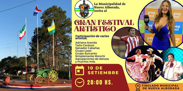 INVITAN AL GRAN FESTIVAL ANIVERSARIO N° 61 DE NVA. ALBORADA