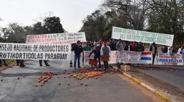 Hartos del contrabando, productores frutihortícolas volverán a las calles para manifestarse
