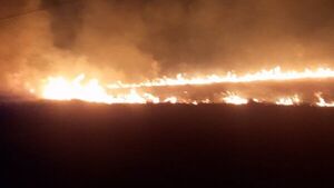 Reportan incendio forestal de grandes proporciones en Villeta