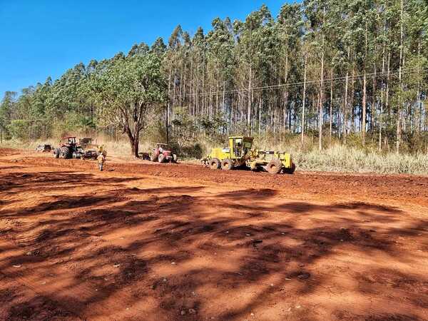 El anhelado Corredor del Norte PY22 avanza con tareas de movimiento de suelo