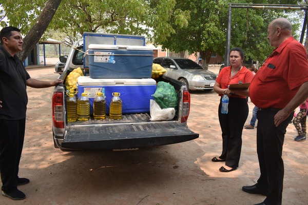 Municipalidad de Loma Plata realizó entrega de productos para almuerzo escolar a instituciones educativas de Yalve Sanga