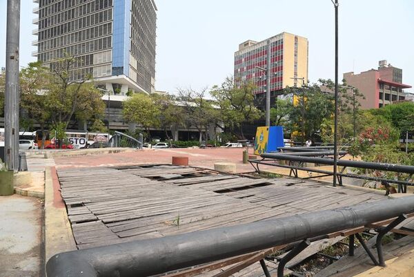 Asunción recibe así los Juegos Odesur 2022: Plaza de la Democracia, en lamentable estado - Nacionales - ABC Color