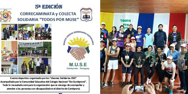 GRAN CORRECAMINATA Y COLECTA SOLIDARIA “TODOS POR MUSE”