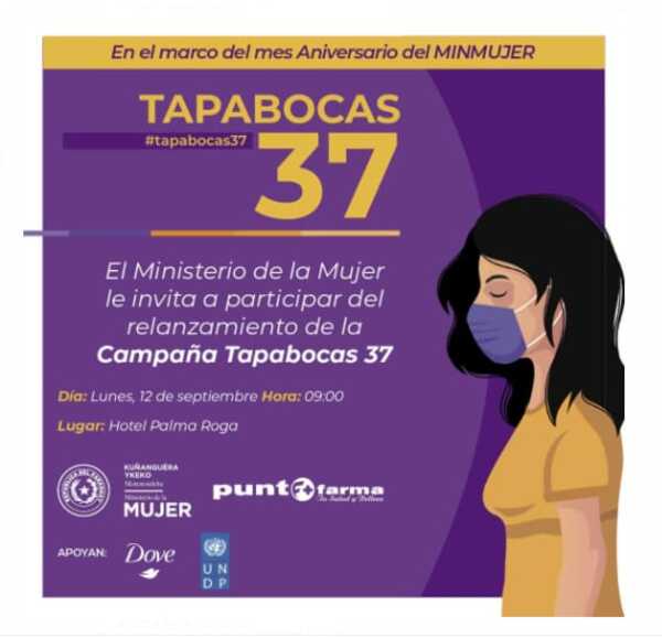 Con apoyo de Punto Farma, relanzarán la Campaña Comunicacional “Tapabocas 37