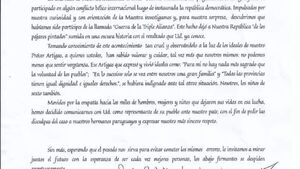 Escueleros de Uruguay sienten "vergüenza" de la Triple Alianza