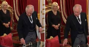 La Nación / El llamativo gesto de rey Carlos III que enfureció a las redes