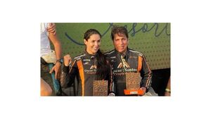 Mirna Pereira triunfó en el rally de Brasil al lado de su novio