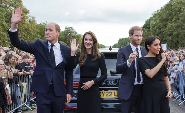 Larga negociación: cómo se gestó la aparición de William, Kate, Harry y Meghan