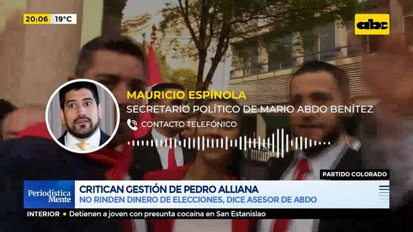 Critican gestión de Pedro Alliana - ABC Noticias - ABC Color