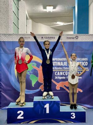 Patinaje: Plata de Nahir en Panamericano - Polideportivo - ABC Color
