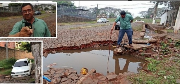 Amargo reclamo de vecinos del barrio Che la Reina ante mentiras de Prieto: Calles tienen cráteres