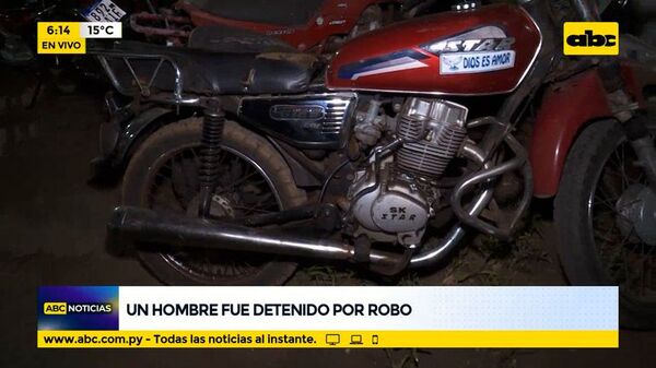 Aprehendido infraganti por tentativa de hurto - ABC Noticias - ABC Color