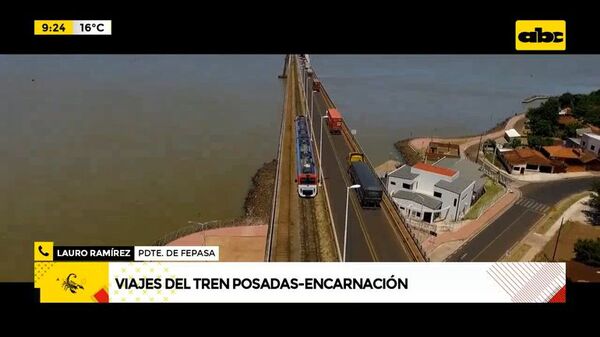 Viajes del tren Posadas - Encarnación - ABC Noticias - ABC Color