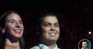 La Nación / Luciano Pereyra, el cupido de una pareja que se comprometió en su concierto