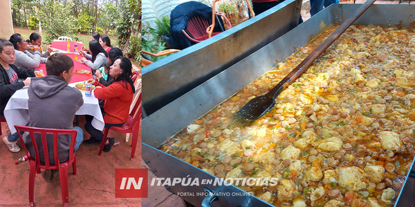 REALIZARON PAELLA SOLIDARIA EN CAP. MIRANDA POR EL ANIVERSARIO DE LA ANR