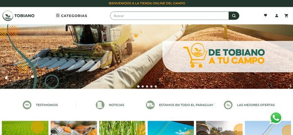 Tobiano, la primera tienda online del campo en Paraguay