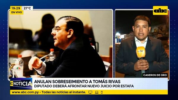Anulan absolución de Tomás Rivas - ABC Noticias - ABC Color