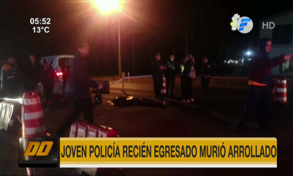 Joven policía recién egresado murió arrollado en Ypacaraí | Telefuturo