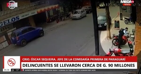 Automóvil utilizado en millonario asalto en Paraguarí fue robado a un policía - Megacadena — Últimas Noticias de Paraguay