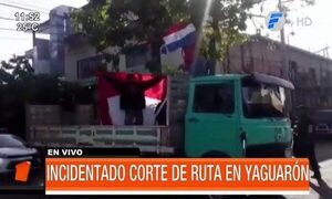 Incidentado corte de ruta en la ciudad de Yaguarón | Telefuturo