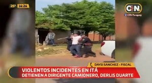 Reportan incidentes entre policías y camioneros en Itá
