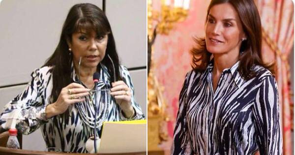 La Nación / Según la diputada Celeste Amarilla, la reina Letizia de España “le copia sus outfits”