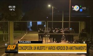 Un muerto y 4 heridos tras amotinamiento en penal de Concepción | Telefuturo
