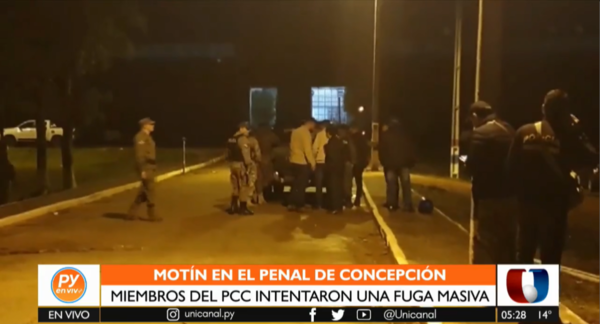 Motín del PCC en penal de Concepción dejó tres heridos y un muerto - trece