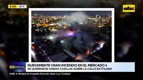 Nuevamente gran incendio en el Mercado 4 - ABC Noticias - ABC Color