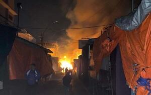 Con quema de cartones habrían iniciado incendio de 12 casillas en el Mercado 4 – Prensa 5
