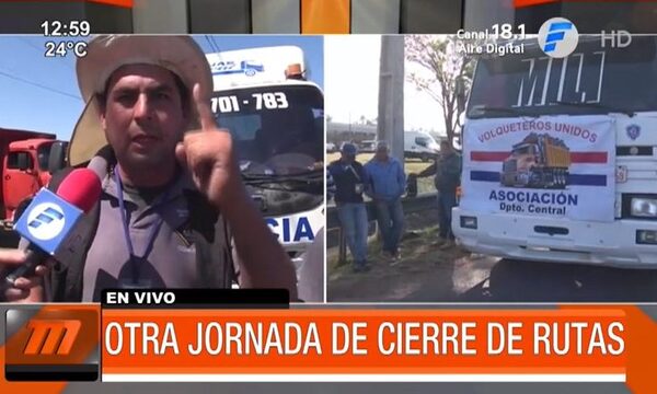 Camioneros amenazan con llegar a Asunción | Telefuturo