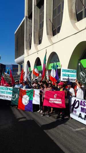 Tras acuerdo, campesinos levantan manifestaciones en el microcentro - Unicanal