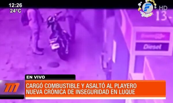 Cargó combustible y luego asaltó al playero | Telefuturo